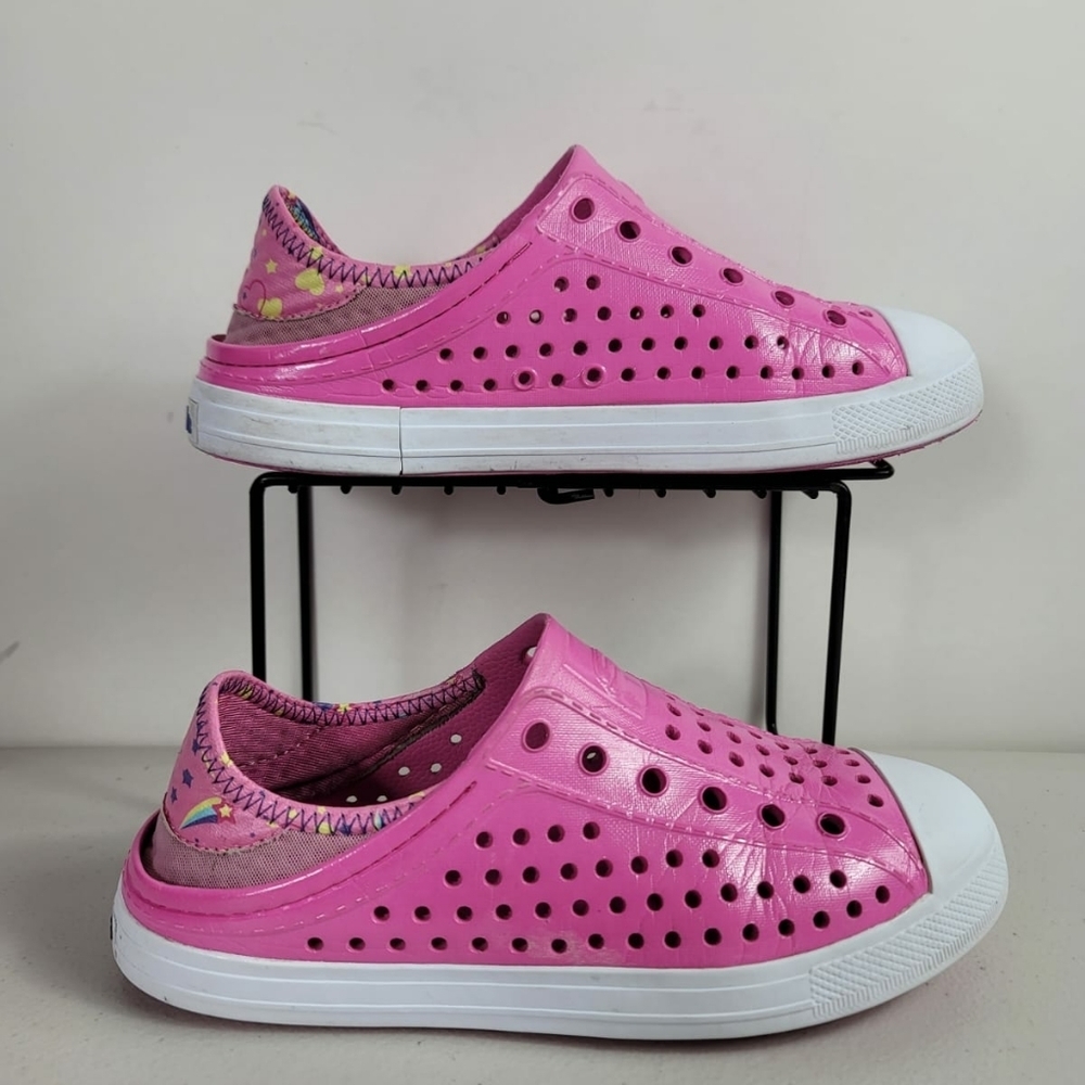 Sketchers Cali Gear Guzman Steps Pink Lightweight Girls Shoes Sz 4 Slip on shoes - Picture 3 of 8